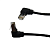 Патч-корд литий FTP, RJ45(кутовий/кутовий), екранований, FTP5e 0.29m, patch D=4.9mm AWG26 2x90° CU, DC 2-12 V, чорний, Q200