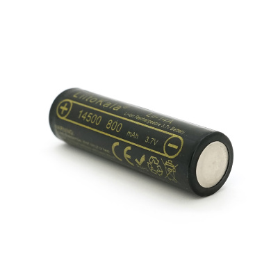 Аккумулятор 14500 Li-Ion Vipow ICR14500 TipTop, 800mAh, 3.7V, Blue Q50/500
