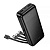 Power Bank HOCO J163A 20000mAh, 4 кабелі, Black, 0.460kg
