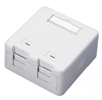 Розетка зовнішнього монтажу під модульний роз'єм OK-net 2 порт