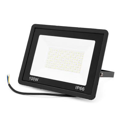 Прожектор SLIM LED RITAR RT-FLOOD100A, 100W, SMD2835, IP65, 8000Lm, 6500K (100%), Ra>70, 272*180*30mm, Black