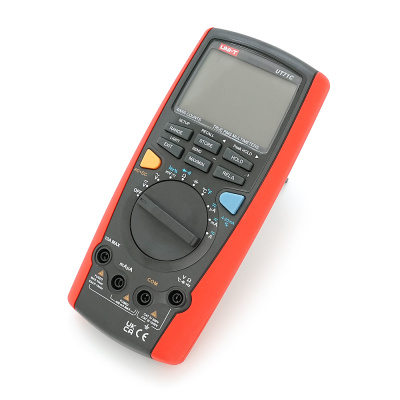 Мультиметр UNI-T UT71C: V (400мВ-1000В). A (400мкА-10А). Ω. F. Hz. °C. True RMS. Продзвонювання. Автодіапазон. Data Hold. 345 г