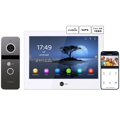 Neolight ALPHA Hybrid + SOLO FHD Graphite Комплект відеодомофону