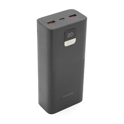 Power Bank FONENG P55 30000mAh, 2*USB+Tepe-C, Black, 0.580kg, Box