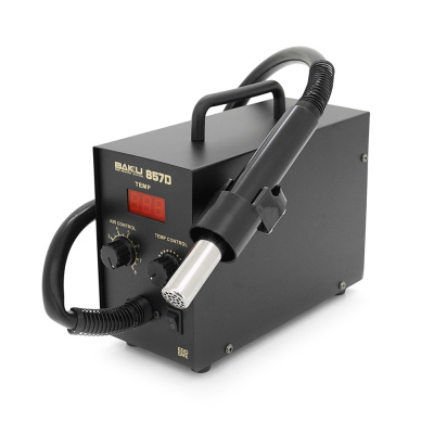 Термоповітряна ремонтна паяльна станція BAKKU BK-857D, цифрова індикація, фен (305*232*175) 2,4 кг