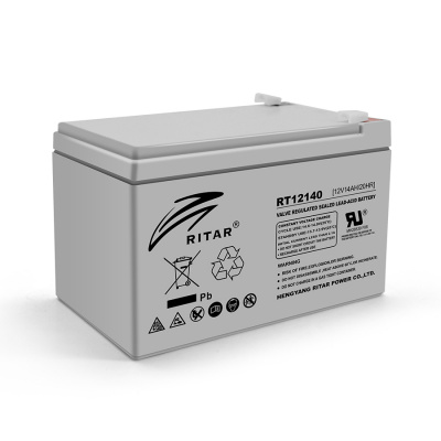 Акумуляторна батарея AGM RITAR RT12140H, Gray Case, 12V 14.0Ah ( 151 x 98 x 95 (101) ) Q4