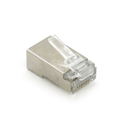 Конектор Merlion RJ-45 8P8C FTP Cat-6 (50 шт/уп.) екранований, подвійний (позолочені)