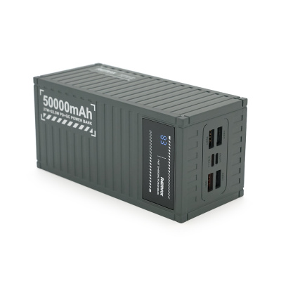 Power Bank Remax RPP-161 50000mAh, PD 27W+QC 22.5W, Gray, 1.054kg