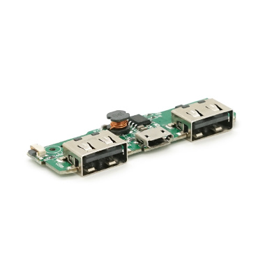Плата для павербанку, 10000 mAh, Input: Micro-USB - 5V/2A, Out: 2xUSB-A - 5V/1A, 5V/2.1A