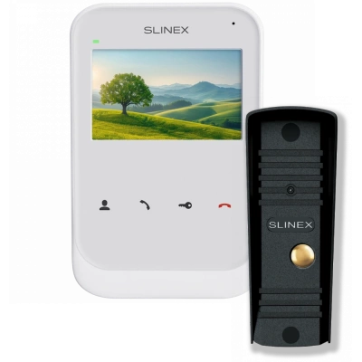 Slinex SK-04 + ML-16HR black Комплект відеодомофон + панель виклику