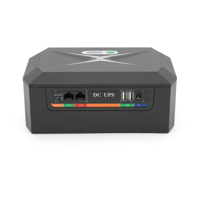 ДБЖ UPS-60W/18 DCP-60W-17 для роутерів/комутаторів/PON, 9/12V*3, 17600мAh(8*2200MAh), Black, BOX