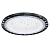 Стельовий промисловий світильник Ritar BHL02-100W, 6500K, 220V. IP65, 30000lm, RA >80, Φ362*35 мм, Black