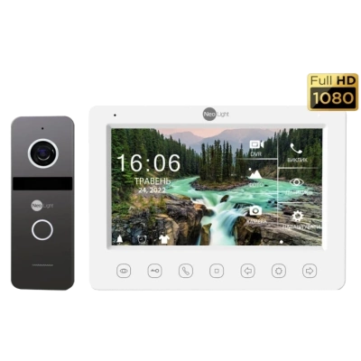 NeoKit FHD PRO Graphite (KAPPA + HD + SOLO FHD) Комплект відеодомофона Neolight