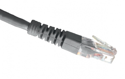 Патч-корд OK-net Кат.5e UTP 24AWG Сірий Без захисту фіксатора 10м