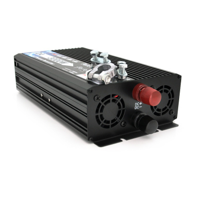 Інвертор напруги DA-3000Q (DC:1500W), 12/220V з апроксимованою синусоїдою, 1Shuko, клемні дроти, Q6