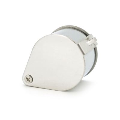 Лупа ручна TRIPLET 20X-21mm, складна (брелок), метал-скло, пластикова коробка. 60*24*18mm.