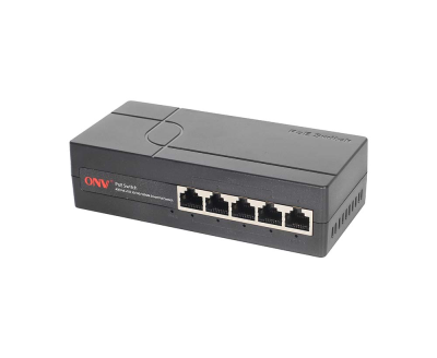 4х портовий Gigabit Smart PoE комутатор ONV-H3054PEBS, 4хРоЕ 1000Мбіт + 1хUplink 1000Мбіт, IEEE802.3af/at, потужність 65Вт, пластик