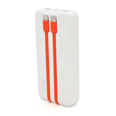 Powerbank ACL PW-140 20000mAh, 22.5W, Кабелю Type-C + Lighting, 0,450 kg, White, Box