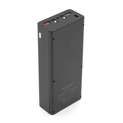Power bank Voltronic L16 під 16х18650, Wireless charging, Digital display, Output: 22.5+15W, USB+USB-C, PVC, ліхтар, Black, BOX