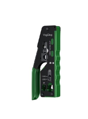 Інструмент VegGieg V-E111 для обтискання RJ-45 (8P8C) та RJ-12/11 (6P6C) 4P4C, Чорно/Зелені Q10