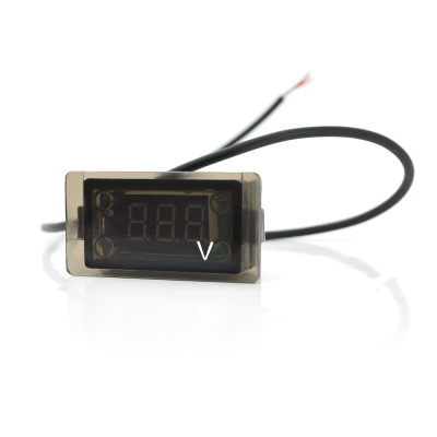 Цифровий вольтметр вологозахищений IP65, діапазон вимірювань 4 -30V, Blue