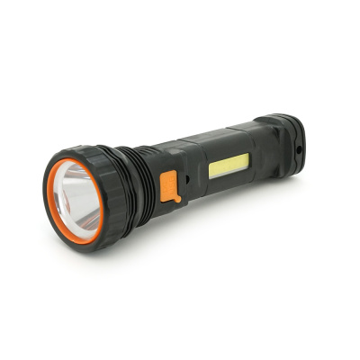 Ліхтар ручний WESTECH, вбудований АКБ/1200mah, Solar+COB,3 режими, USB кабель,black