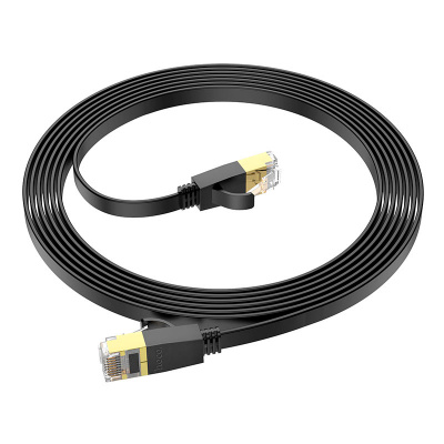 Патч-корд литий HOCO US07, FTP, RJ45, Cat.6, 3,0m, чорний