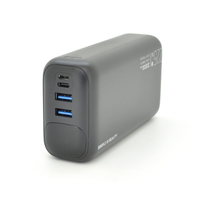 PowerBank  30000mAh, Input: (1хType-C, 1x MicroUSB), Output: (2хUSB, 2хType-C), PD20W, plastic, Black, Q20