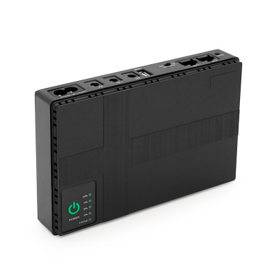 ДБЖ UPS-18W DC1018P для роутерів/комутаторів/PON/POE-430, 5//9/12V, 1A, 12000MAh(4*3000MAh), Black, BOX