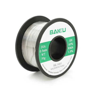 Припій BAKKU BK-5005 0,5mm (Sn 63%, Pb 35.1%, rma1.9%)