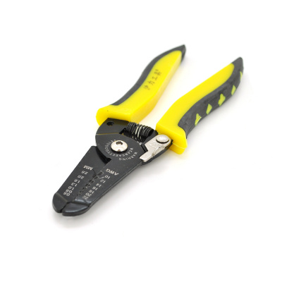 Iнструмент для зачистки кабеля 7-1 Stripper YTH-502,  black- yellow , AWG22-10