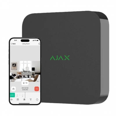 Ajax NVR (16ch) (8EU) black Відеореєстратор