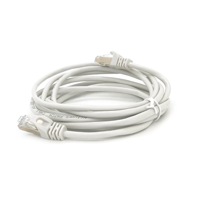 Патч-корд литий MERLION, FTP, RJ45, Cat.5e, 3m, сірий, CU, Q200
