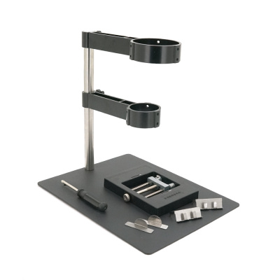 Власник для фена "третя рука" TE-812. Із фіксатором для плат. Робоча поверхня 250×200 мм.